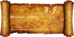 Mechel Judit névjegykártya